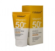 کرم ضد آفتاب +SPF50 رنگی حاوی ویتامین C ویتالیر