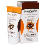 کرم ضد آفتاب روشن کننده رنگی با SPF50+ مناسب انواع پوست سان سیف