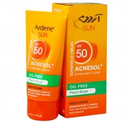 کرم ضد آفتاب رنگی با SPF50 مناسب پوست های چرب آردن